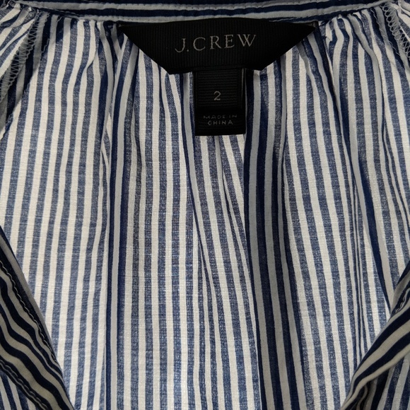 JCrew Size 2 cotton/silk blend popover top - Picture 2 of 2